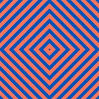 Rust Orange Azure Blue Illusion Squares tapet