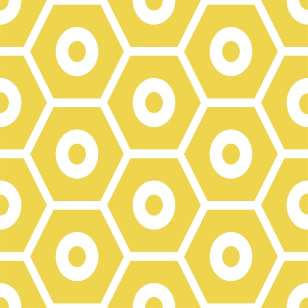 Mustard yellow geometric pattern