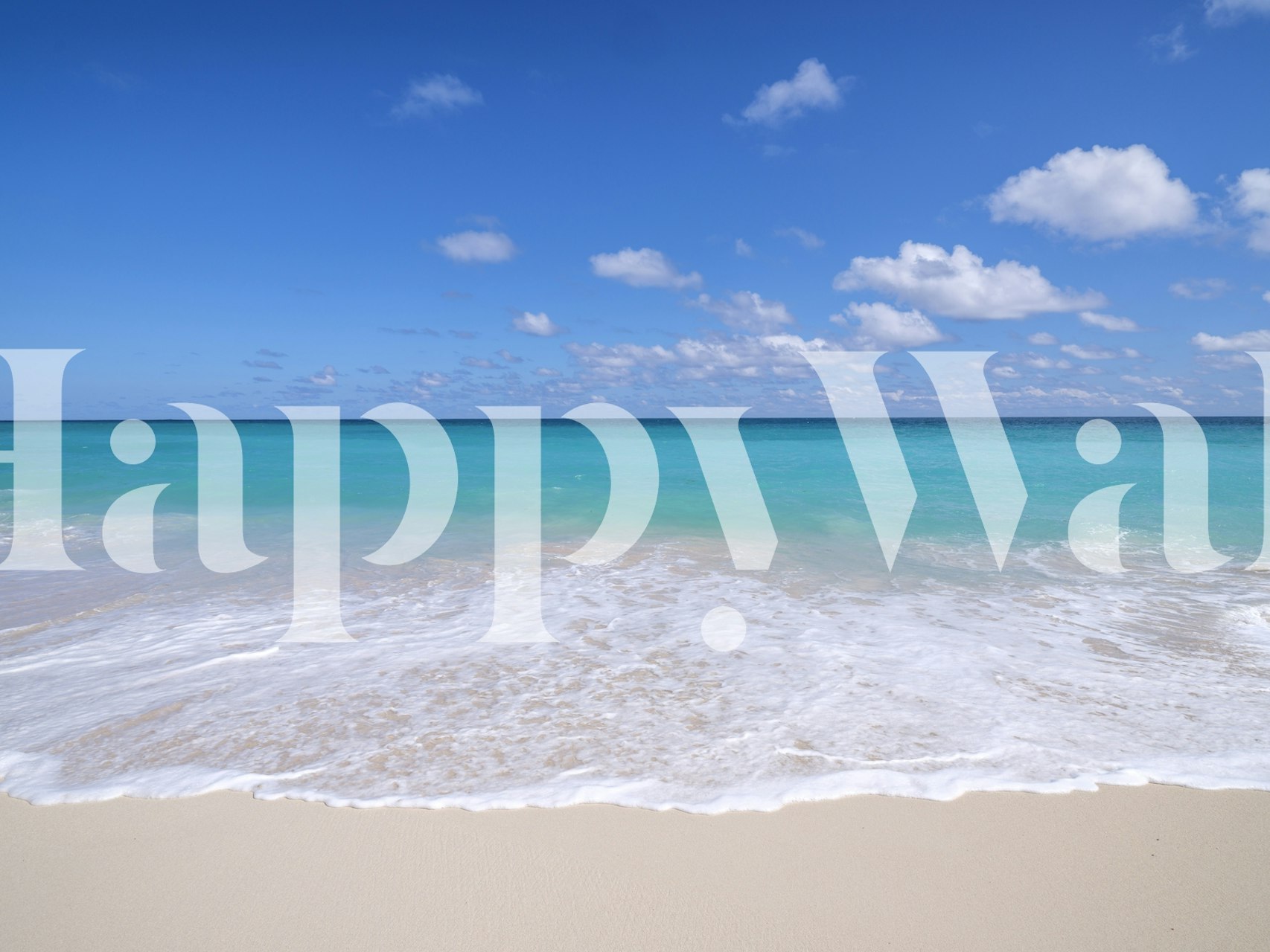 Papel tapiz White sandy beach en una habitación