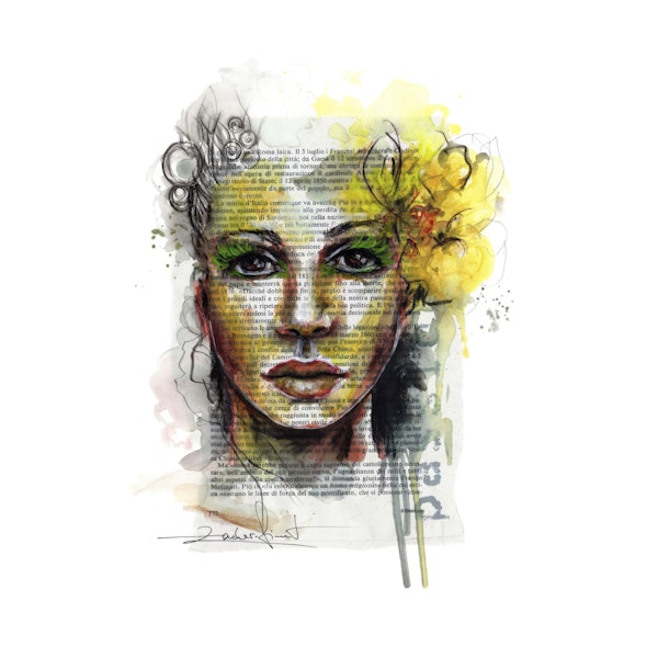 Female Typography Portrait