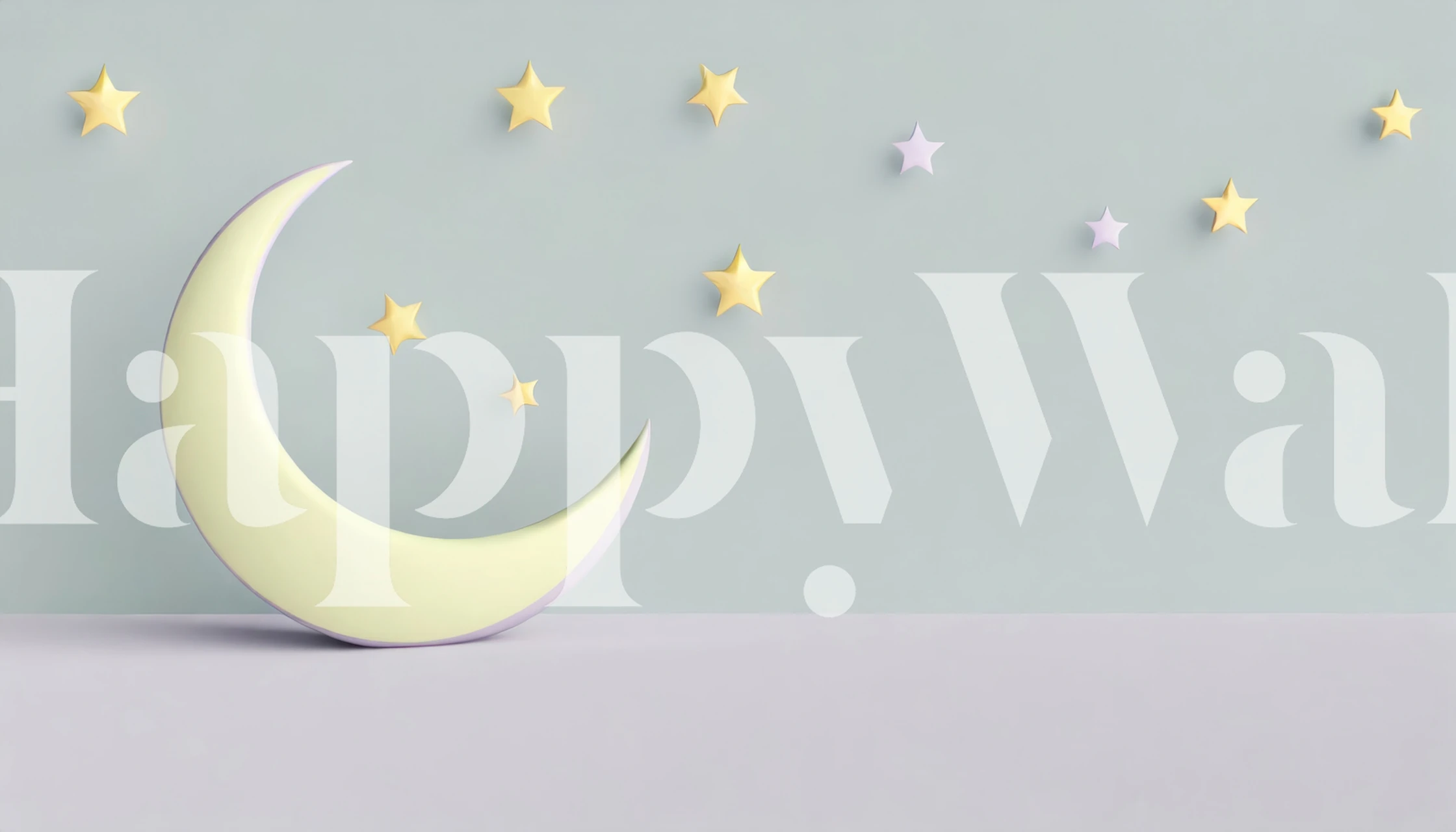 Stars and moon tapeta v pokoji