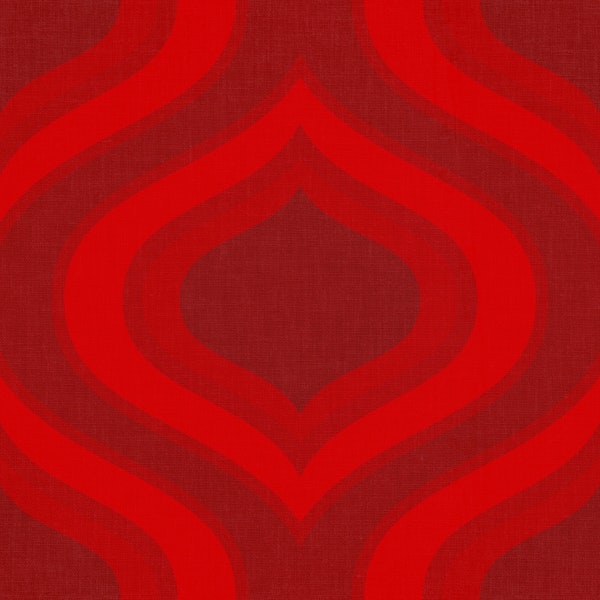 vintage ornament vibrant red