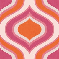 vintage ornament pink 25 cm tapete