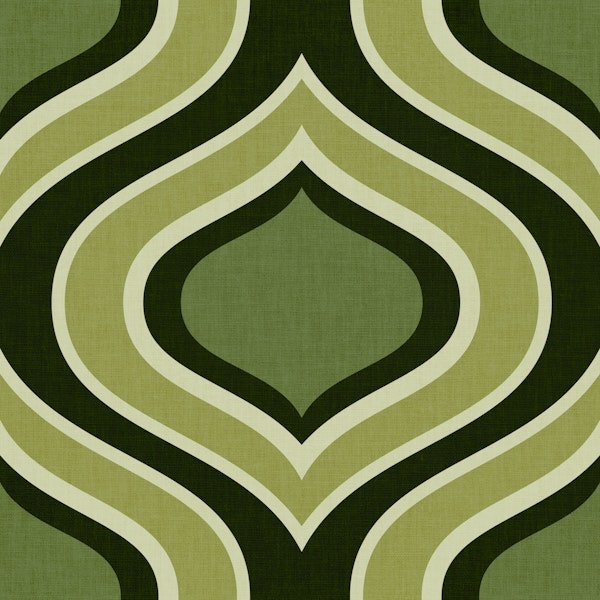 vintage ornament green