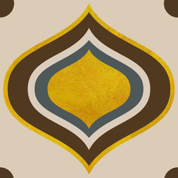 vintage ornament gold