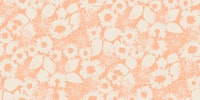Flower Power Abstract Floral in peach fuzz behang