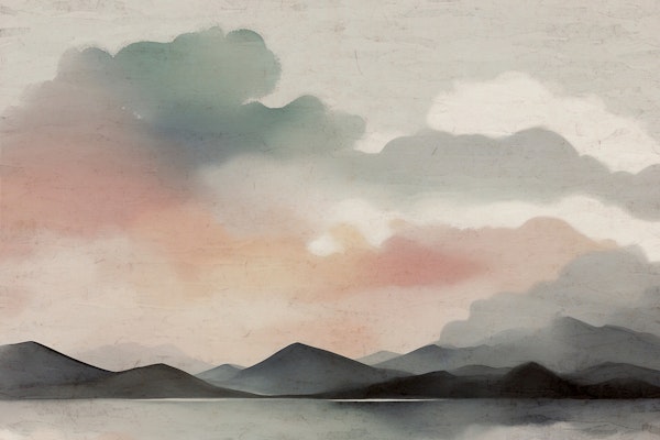 Watercolor Morning Clouds