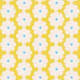 Honey yellow floral daisy pattern