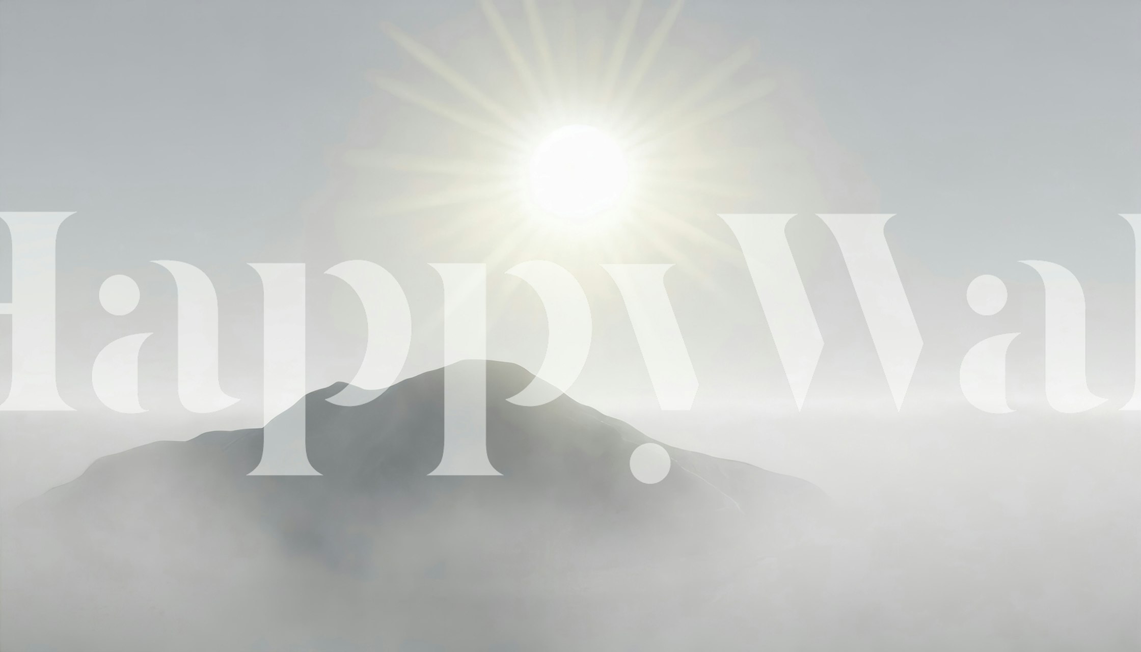 Sun over summits ταπετσαρία σε ένα δωμάτιο