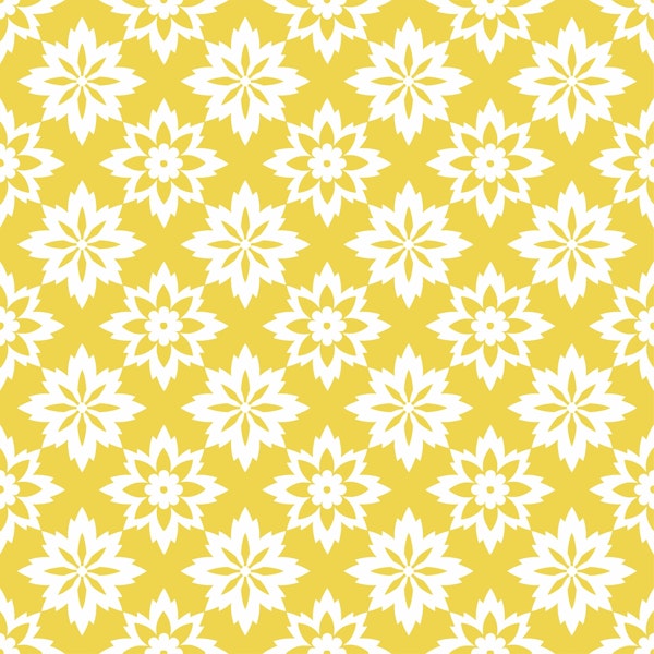 Mustard Yellow Oriental Ornaments