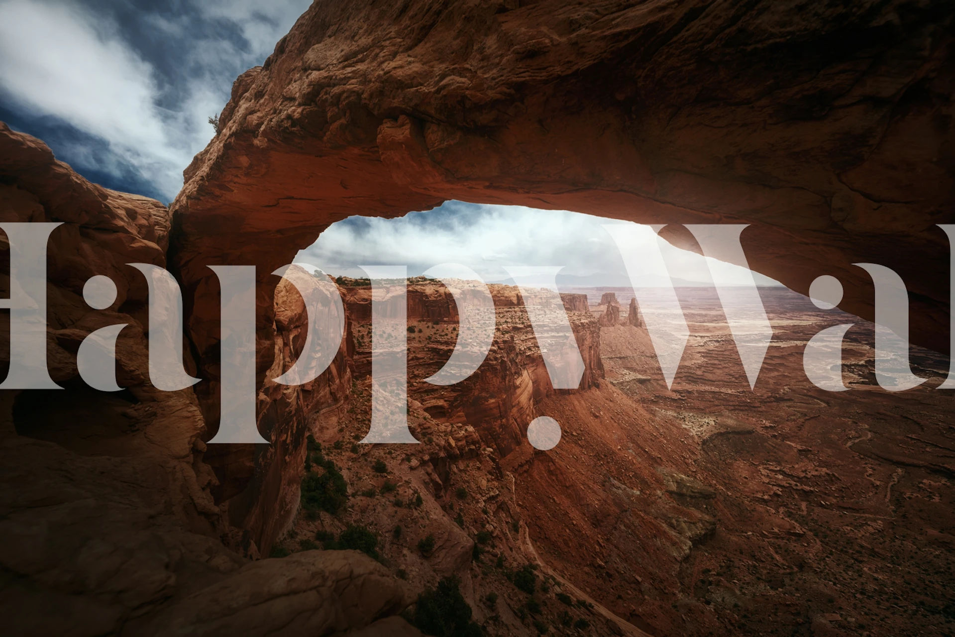 Mesa Arch wallpaper in a room setting