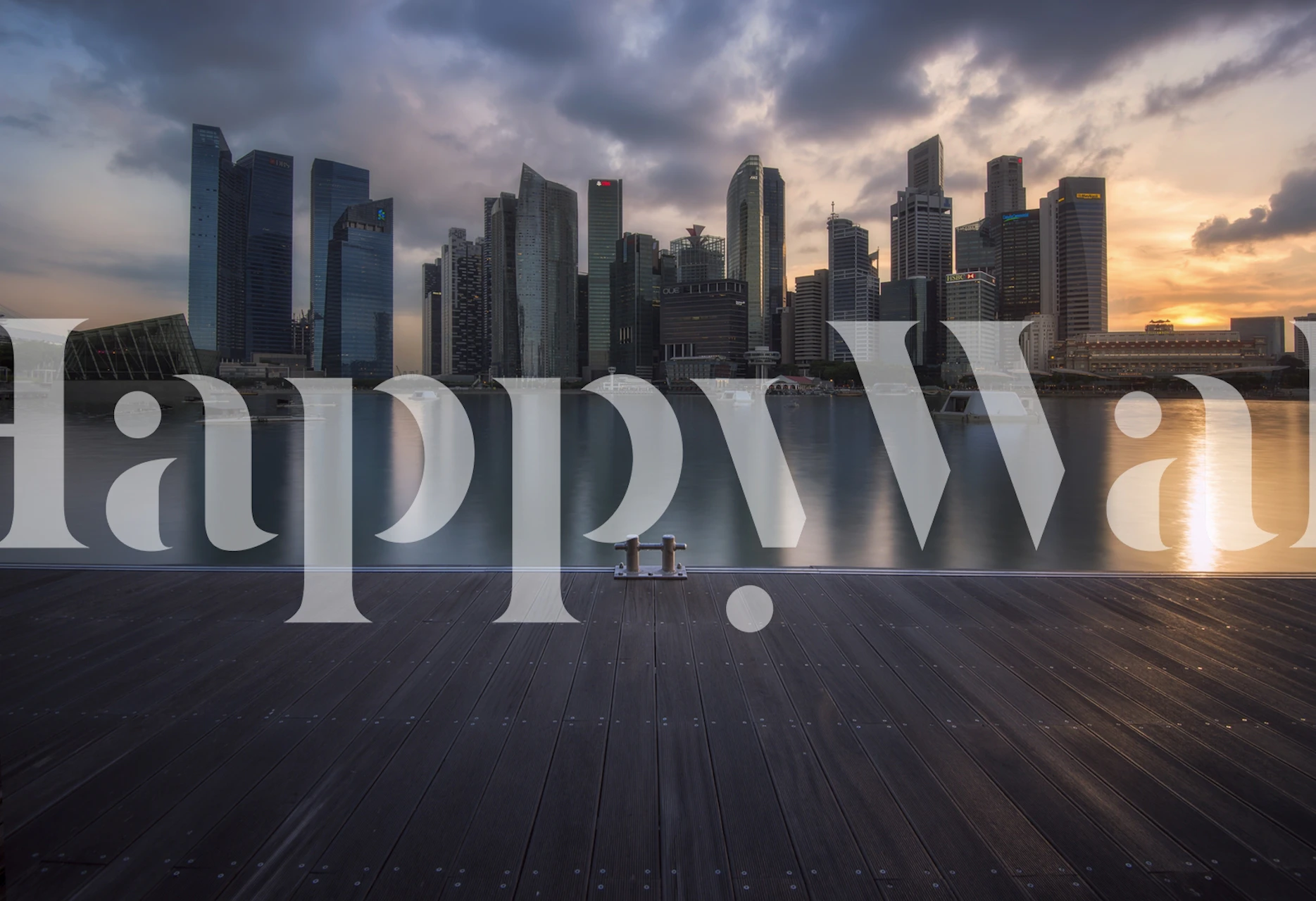 City Dock-tapet i ett modernt rum