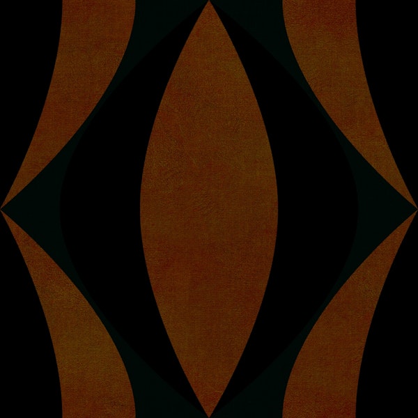 art deco ornament brown 25cm