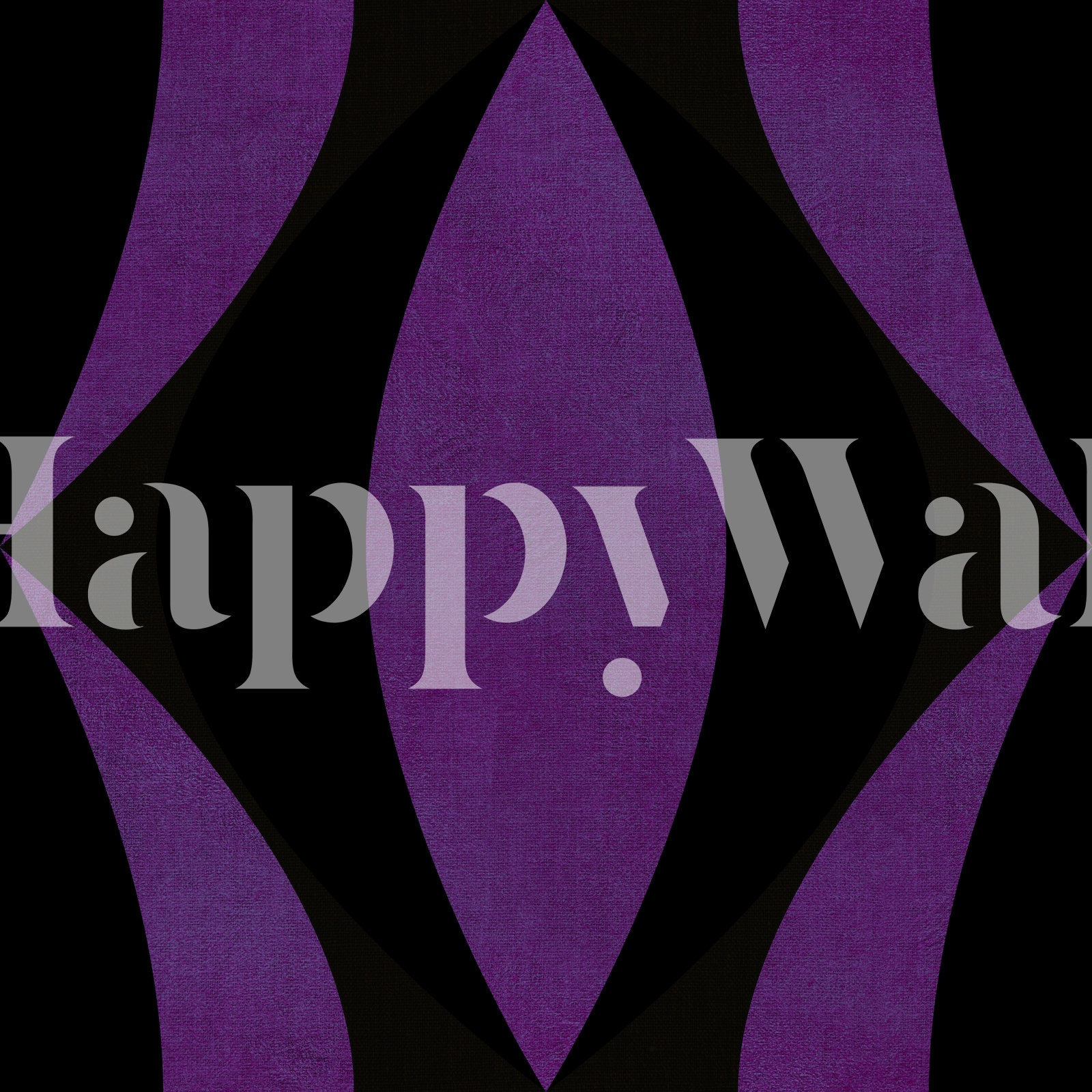 art deco ornament lilac wallpaper Happywall