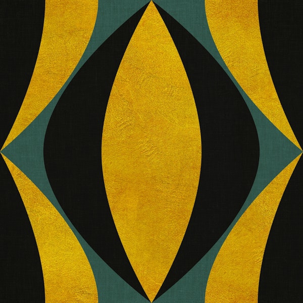 art deco ornament gold