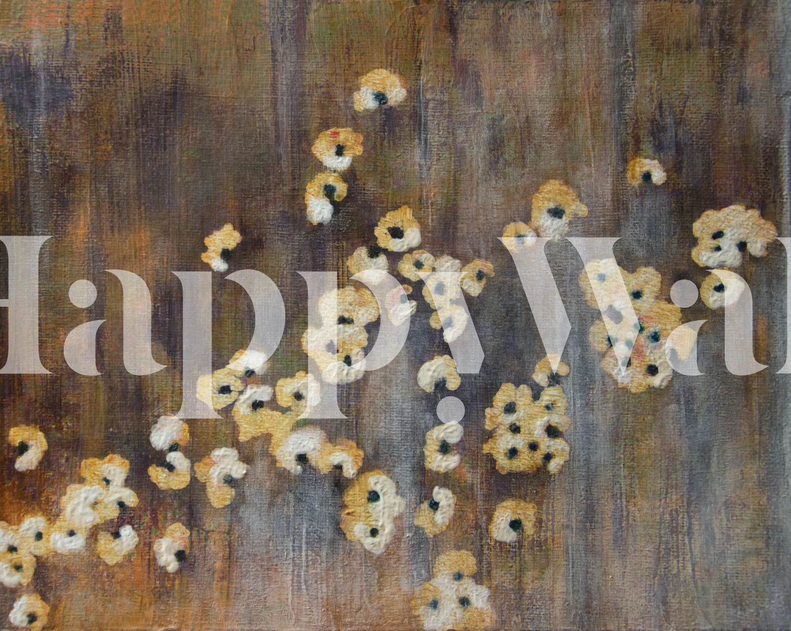 Little wild flowers tapet i et rum