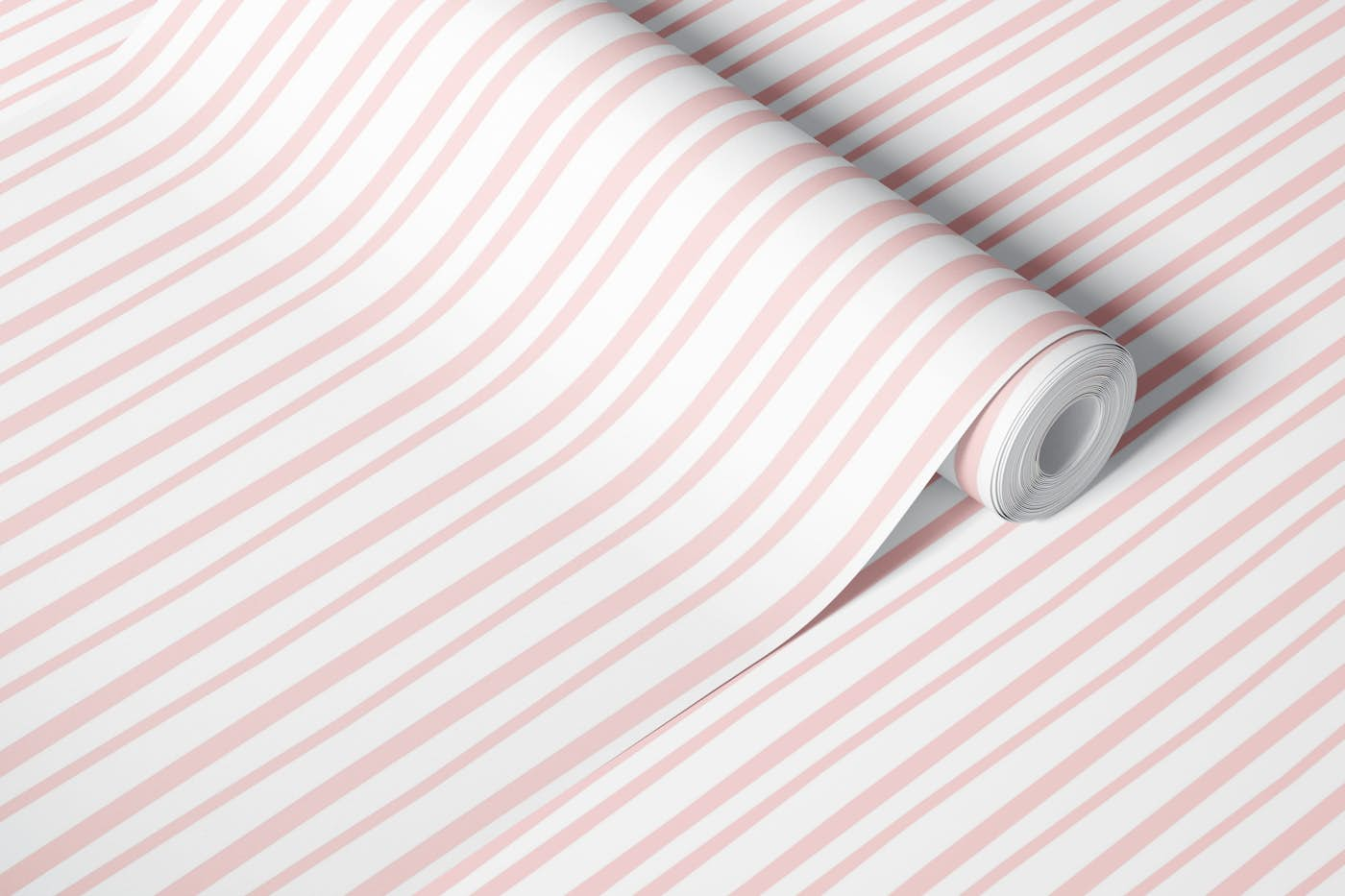 Rose cutout stripes wallpaper roll