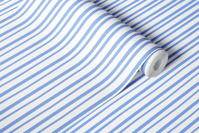 Light blue cutout stripeswallpaper roll