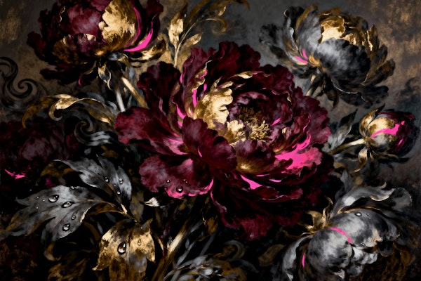 Pink Baroque Flowers