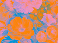 Pop Art Baroque Floral tapeet