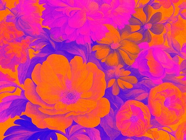 Orange Baroque Flowers