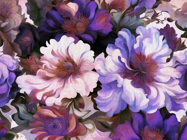 Vivid Baroque Flowers
