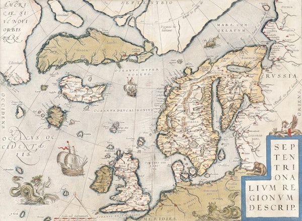 16th Century Map Of Scandinavia