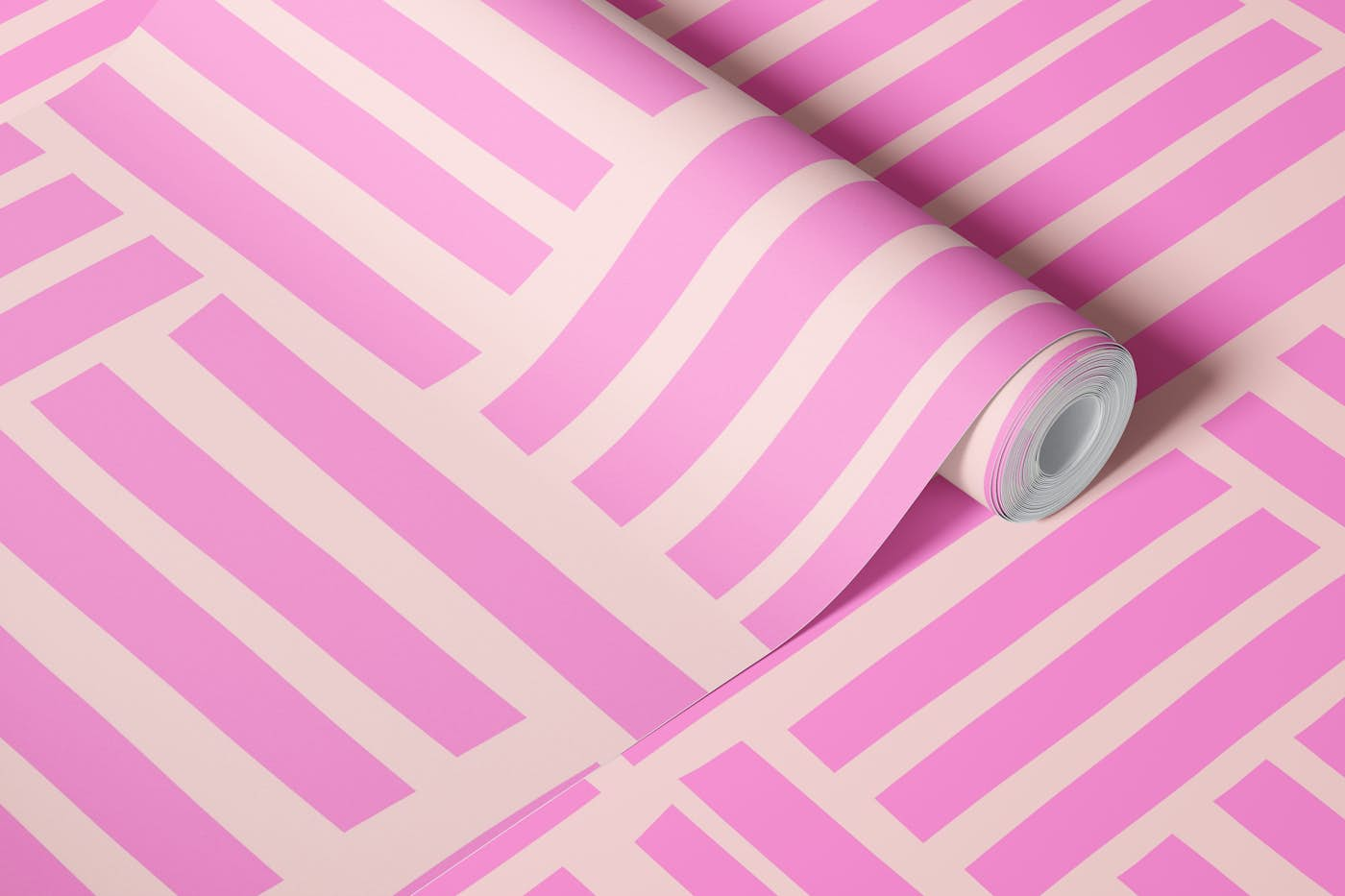 Playful pink hues wallpaper roll