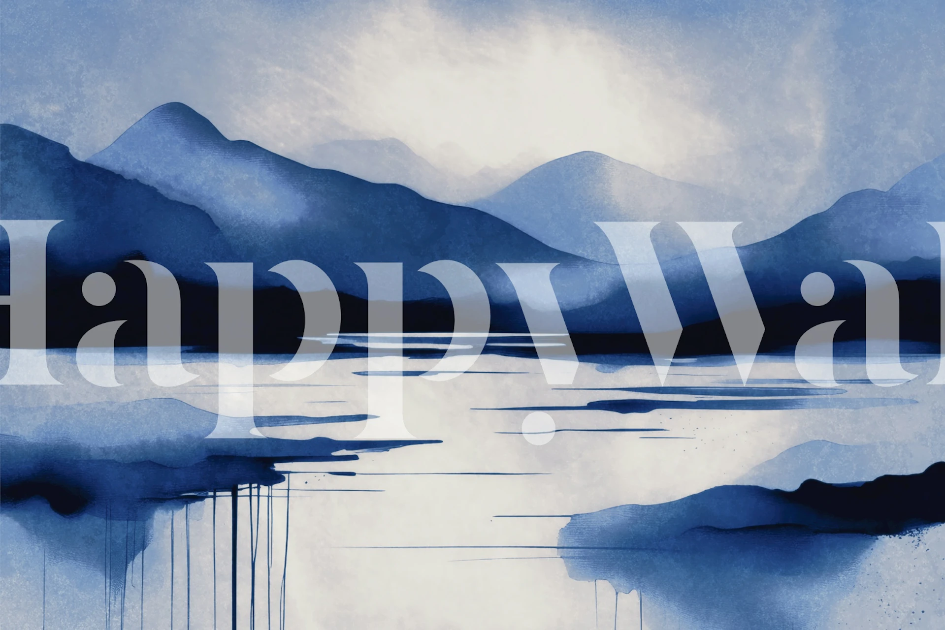 Nordic Horizon wallpaper in a peaceful room