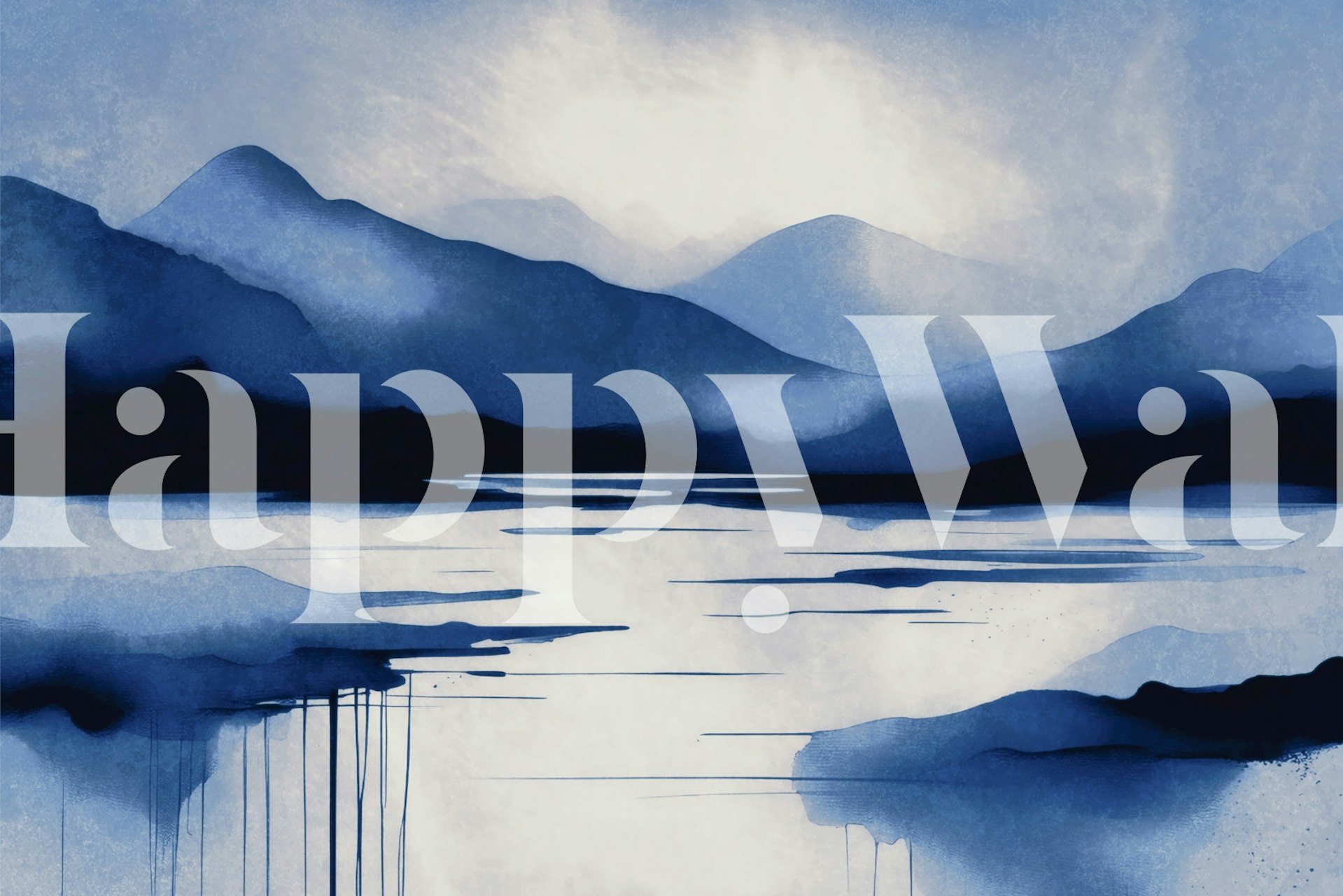 Nordic Horizon wallpaper in a peaceful room