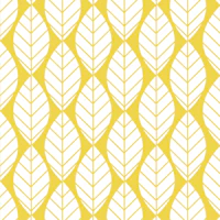 Jumbo Leaves Pattern in Saffron Yellow White tapete