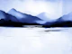 Nordic Blue Watercolor Horizon