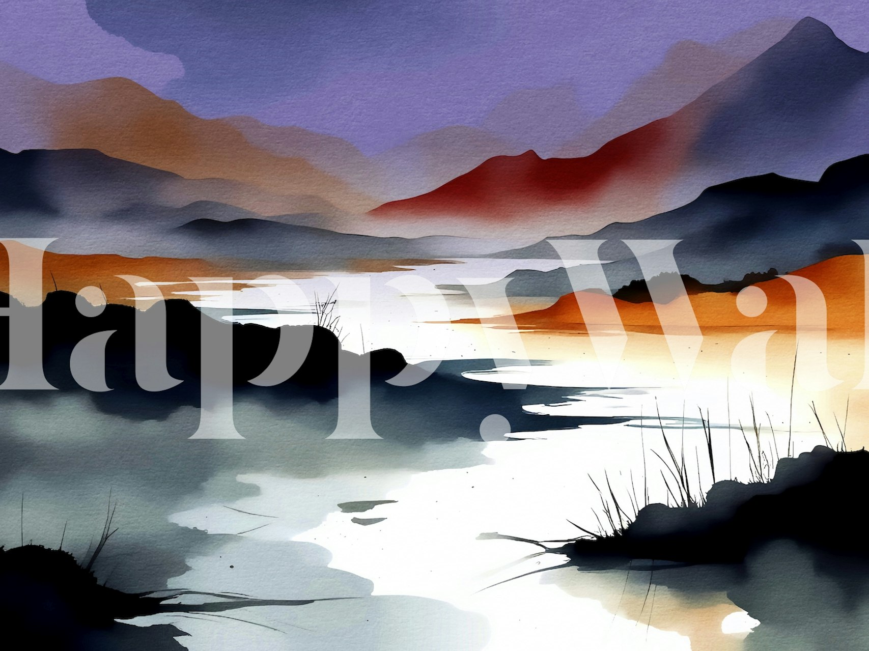 Carta da parati Magic Morning in una stanza serena