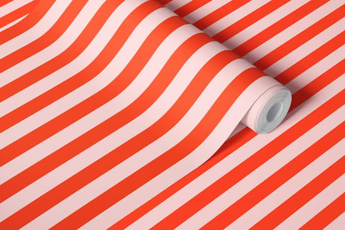 Pink and red stripeswallpaper roll