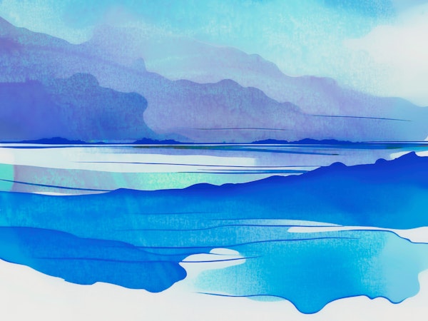 Soft Watercolor Coast