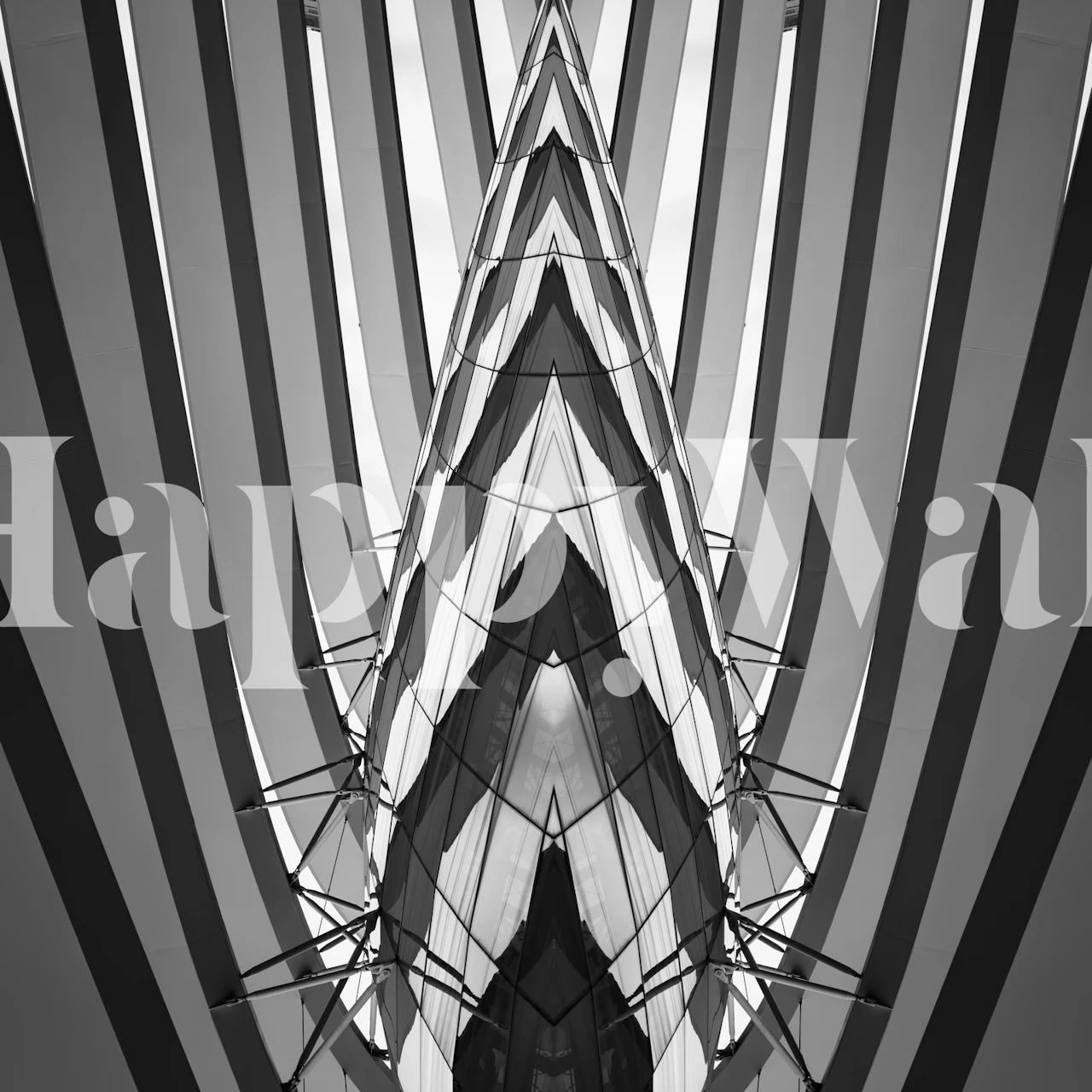 Octopus wallpaper displayed in a room