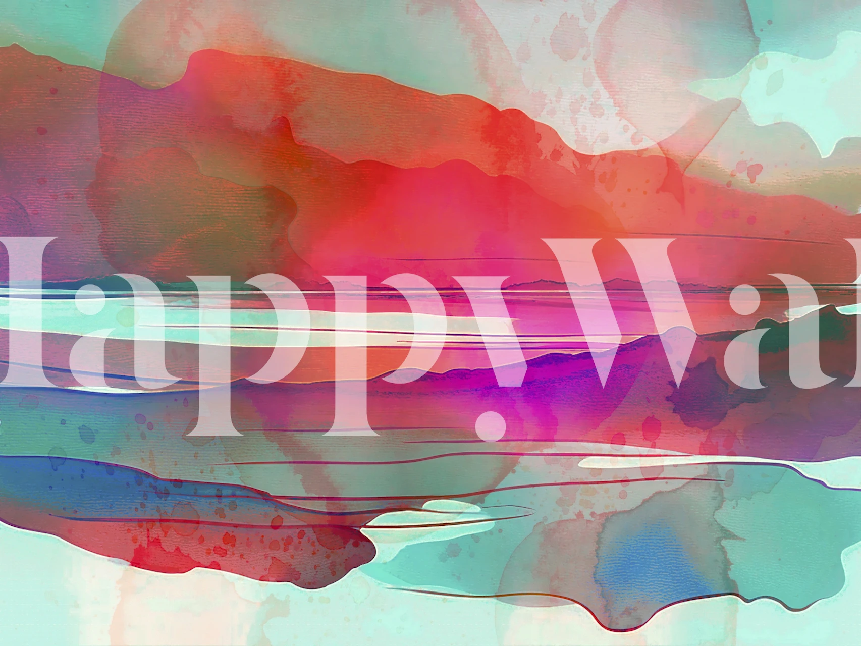 Scandinavian Summer Horizon tapet i et rom