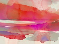 Coral Orange Watercolor Grunge wallpaper