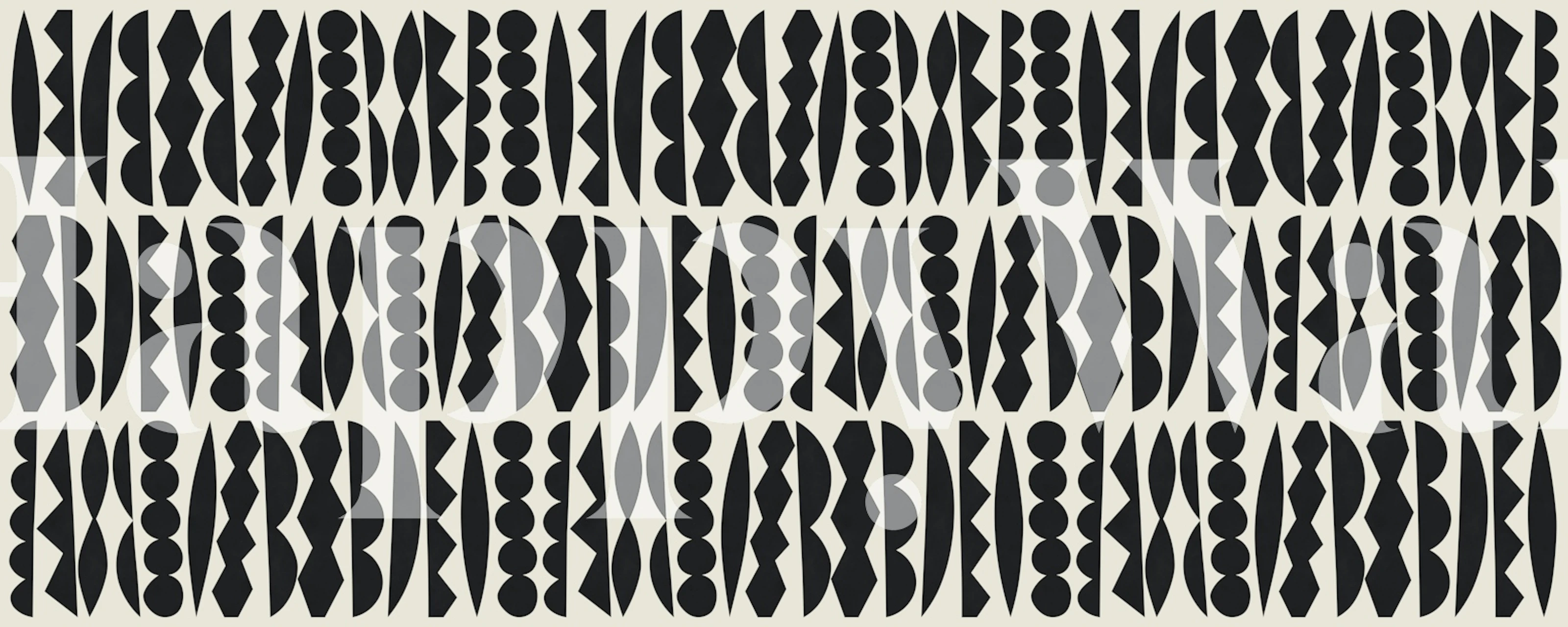 Papier peint mural collage de motifs tribaux avec motifs monochromes