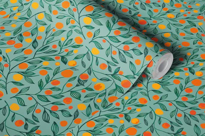 Orange Treeswallpaper roll