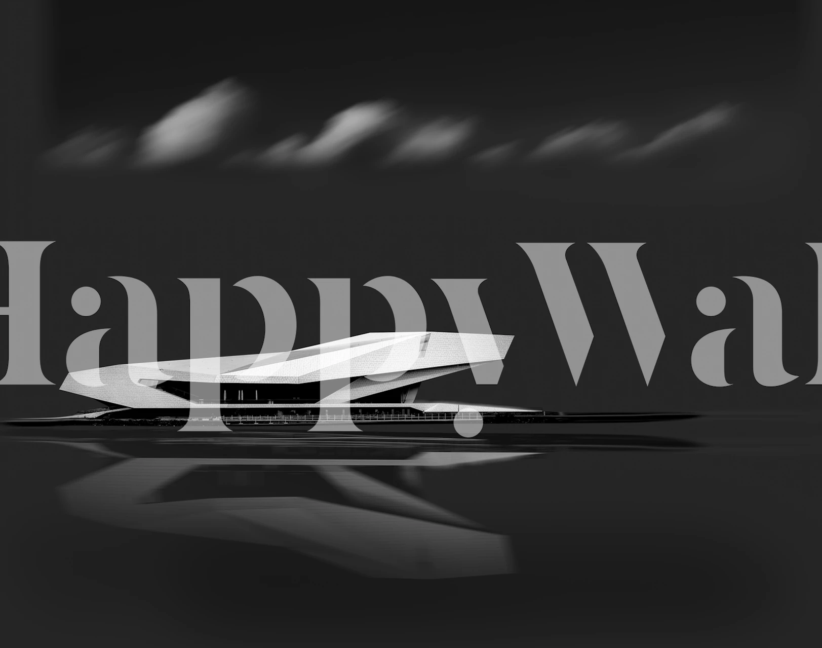 Modern abstract black and white design wallpaper