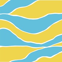 Sky Blue Saffron Yellow tapete