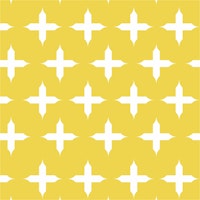 Mustard Yellow Cross Pattern tapete