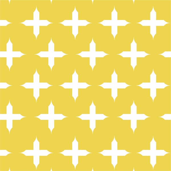 Mustard Yellow Cross Pattern
