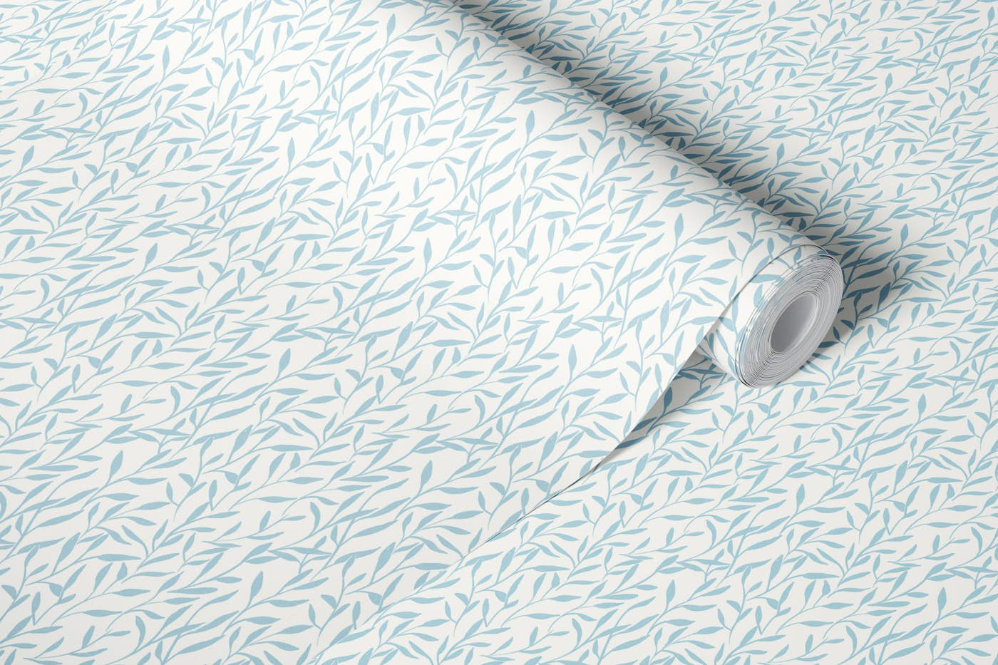 Florals Light Blue wallpaper roll