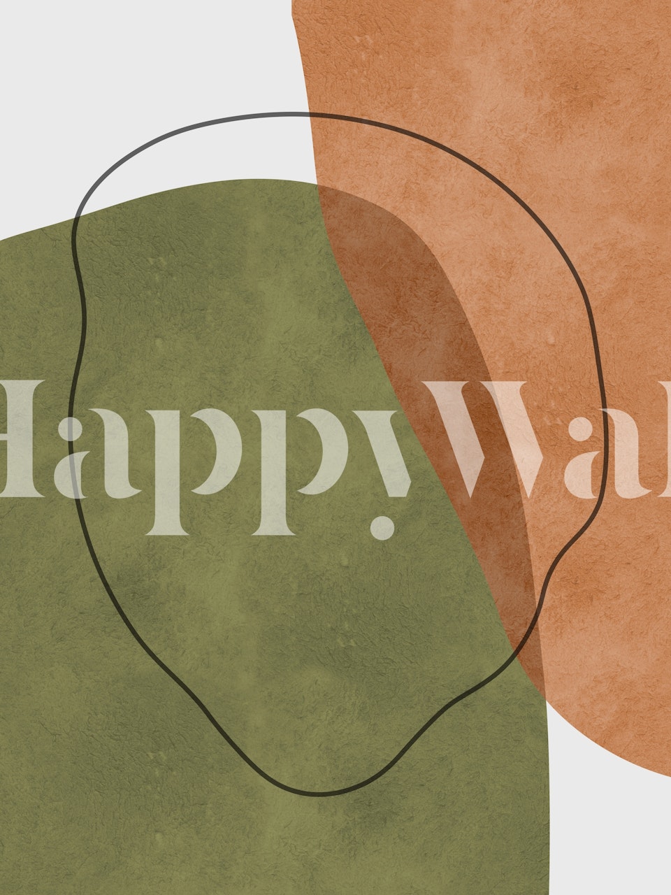 Boho shapes 8 tapetti huoneessa