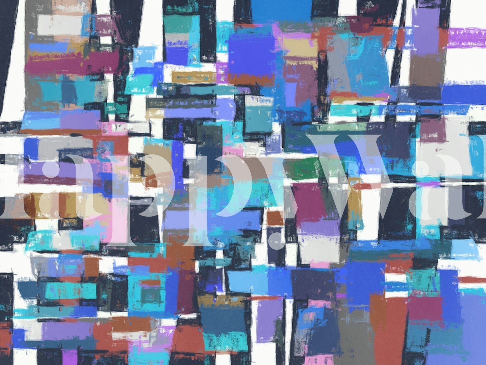 Vibrant wallpaper design for interiors
