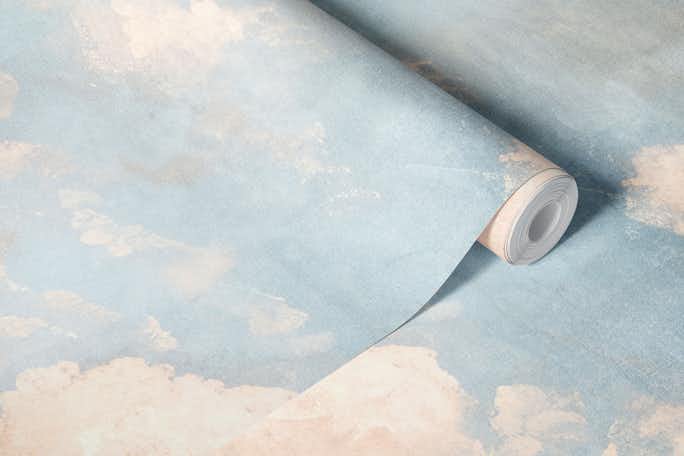 Serenity - Pastel Blue Sky in Colorwallpaper roll