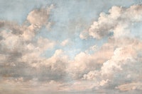 Serenity - Pastel Blue Sky in Color wallpaper