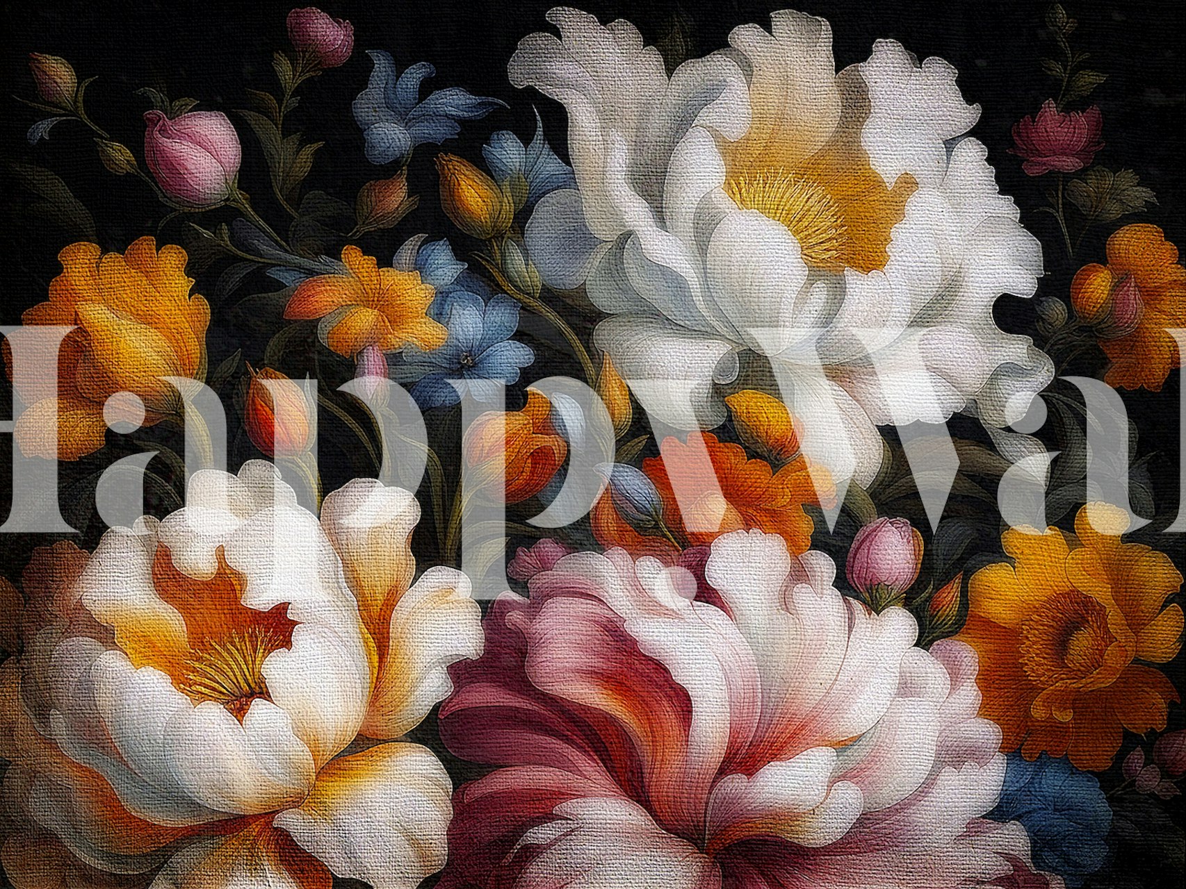 Σχέδιο ταπετσαρίας Large Antique Flowers